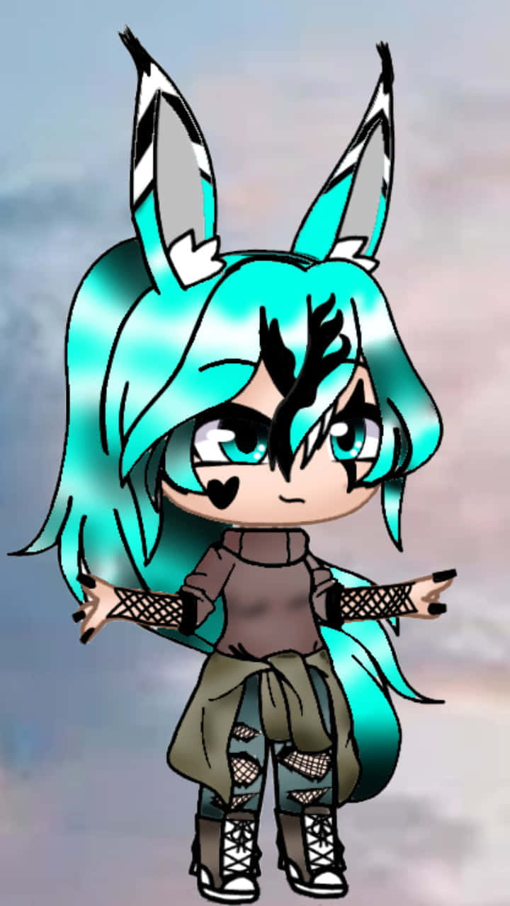 Gacha Life Girlwith Animal Ears Background