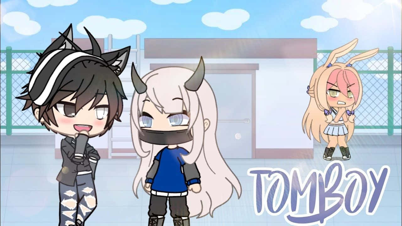 Gacha Life Tomboy Jealous Anime Girl Background