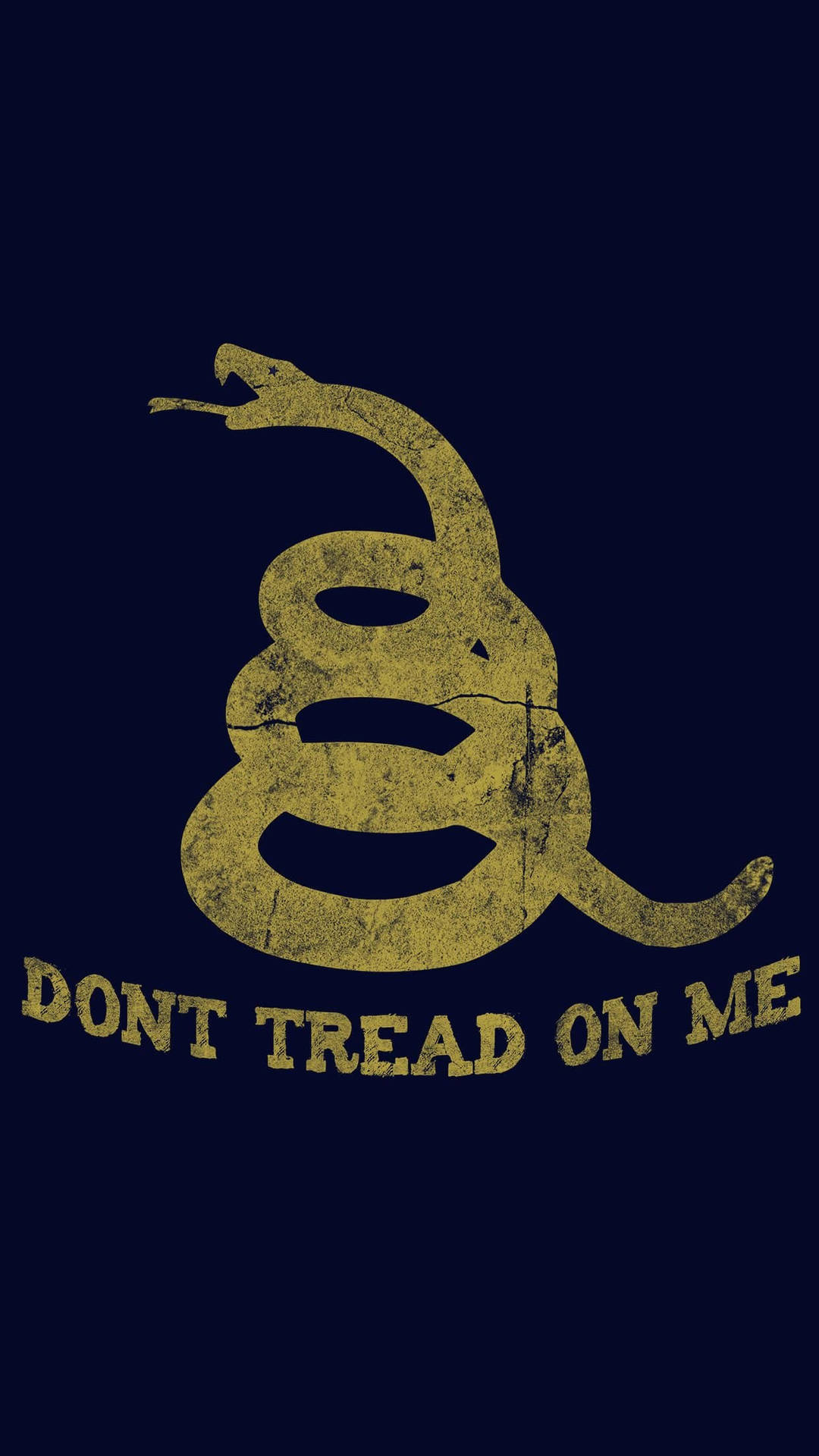 Gadsden Flag Don Tread On Me Black Background