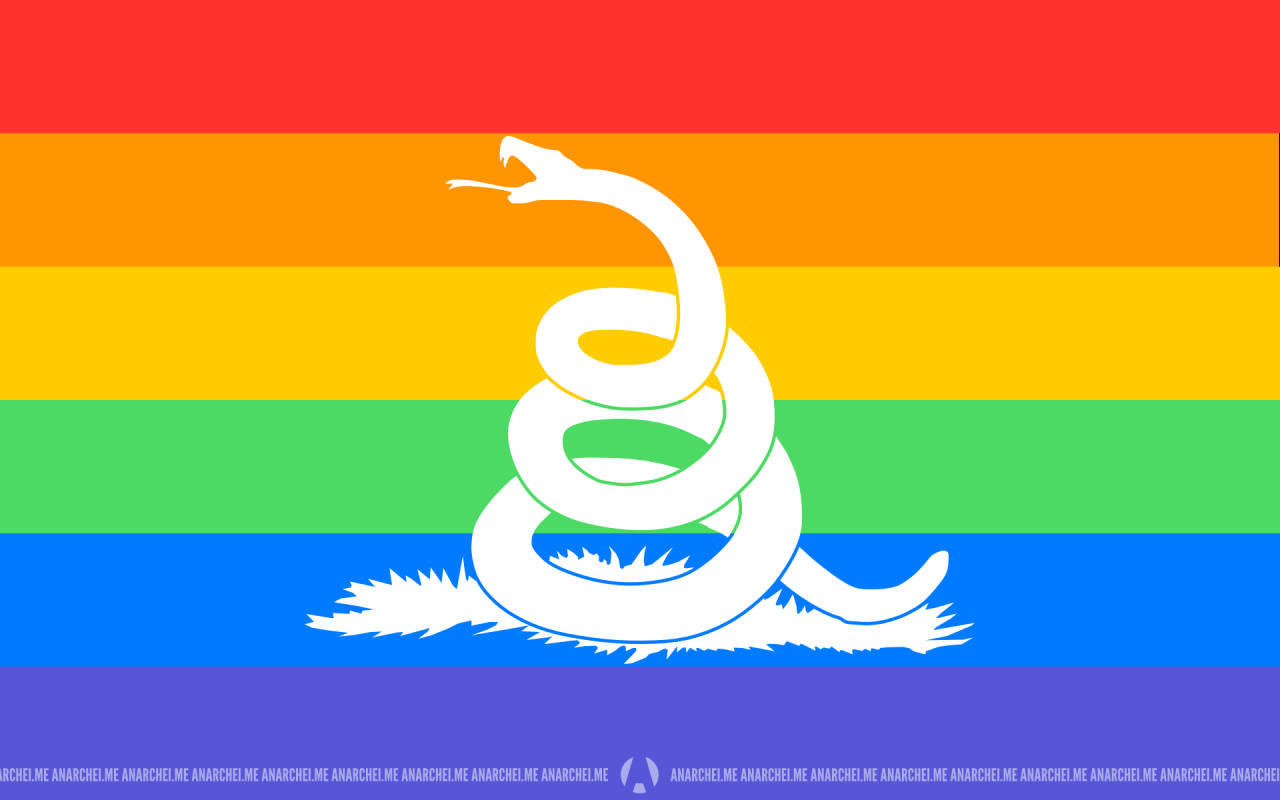 Gadsden Flag Lgbtqia++ Design Background