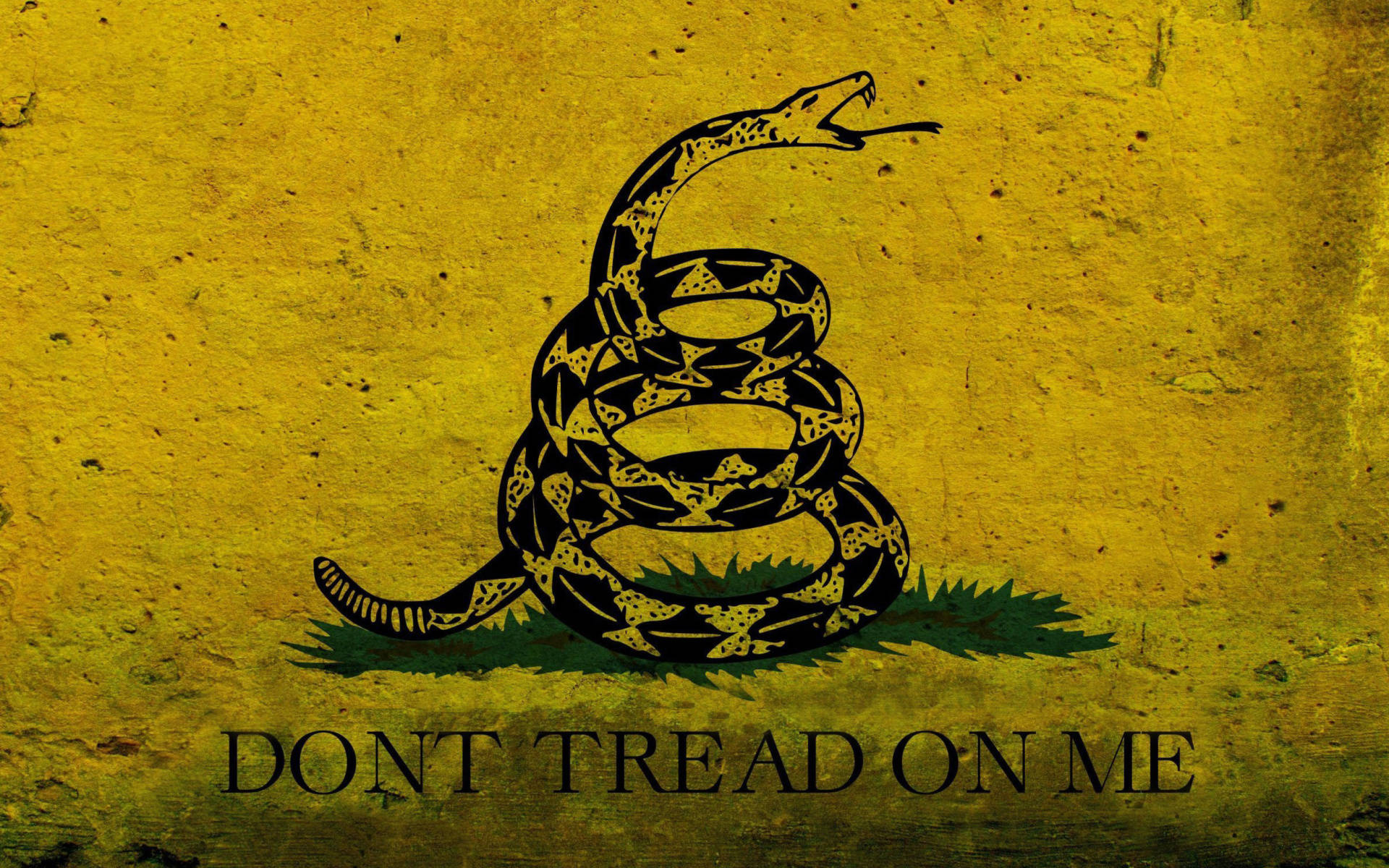 Gadsden Flag Mirrored Snake Logo Background