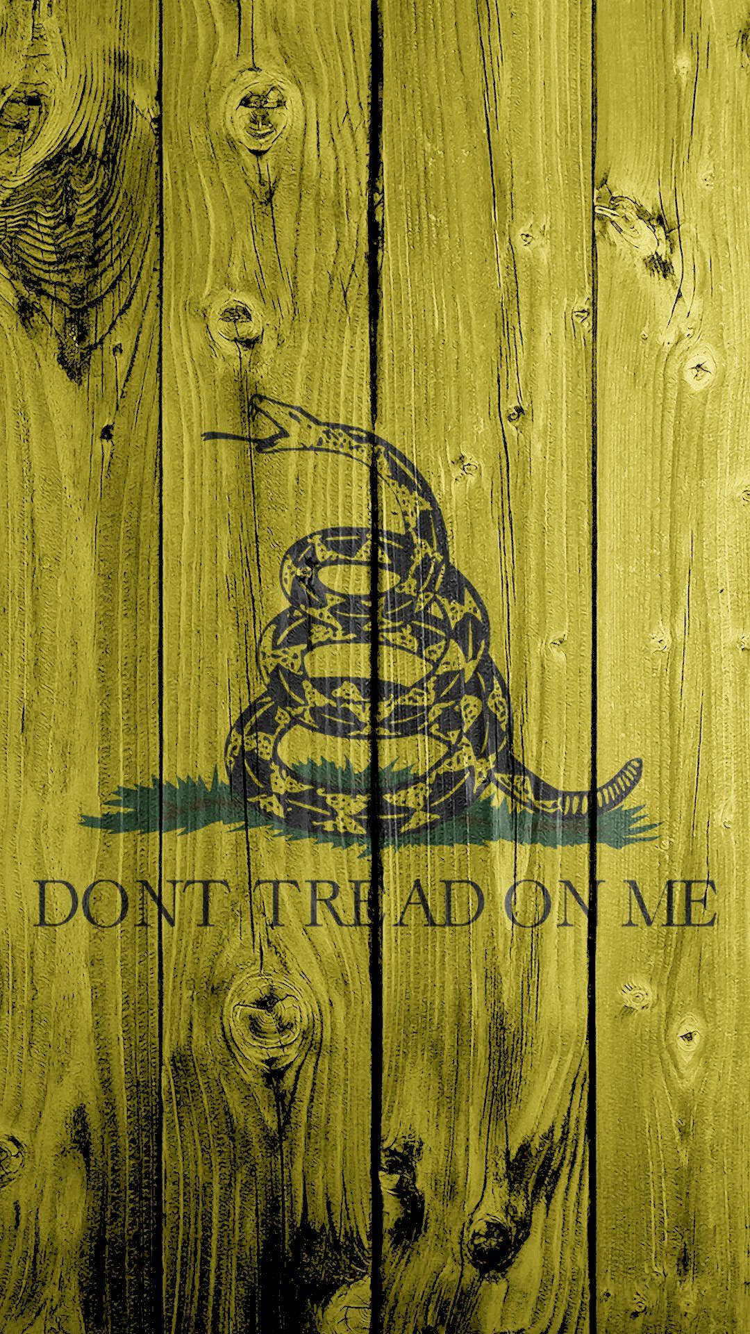 Gadsden Flag Paint Wall Design Background