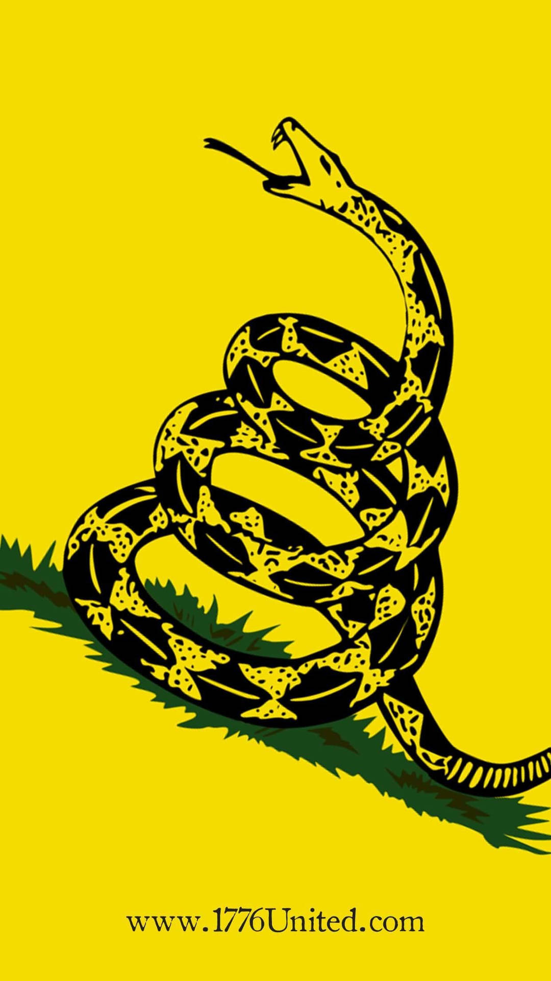 Gadsden Flag Snake Logo Inspiration Background