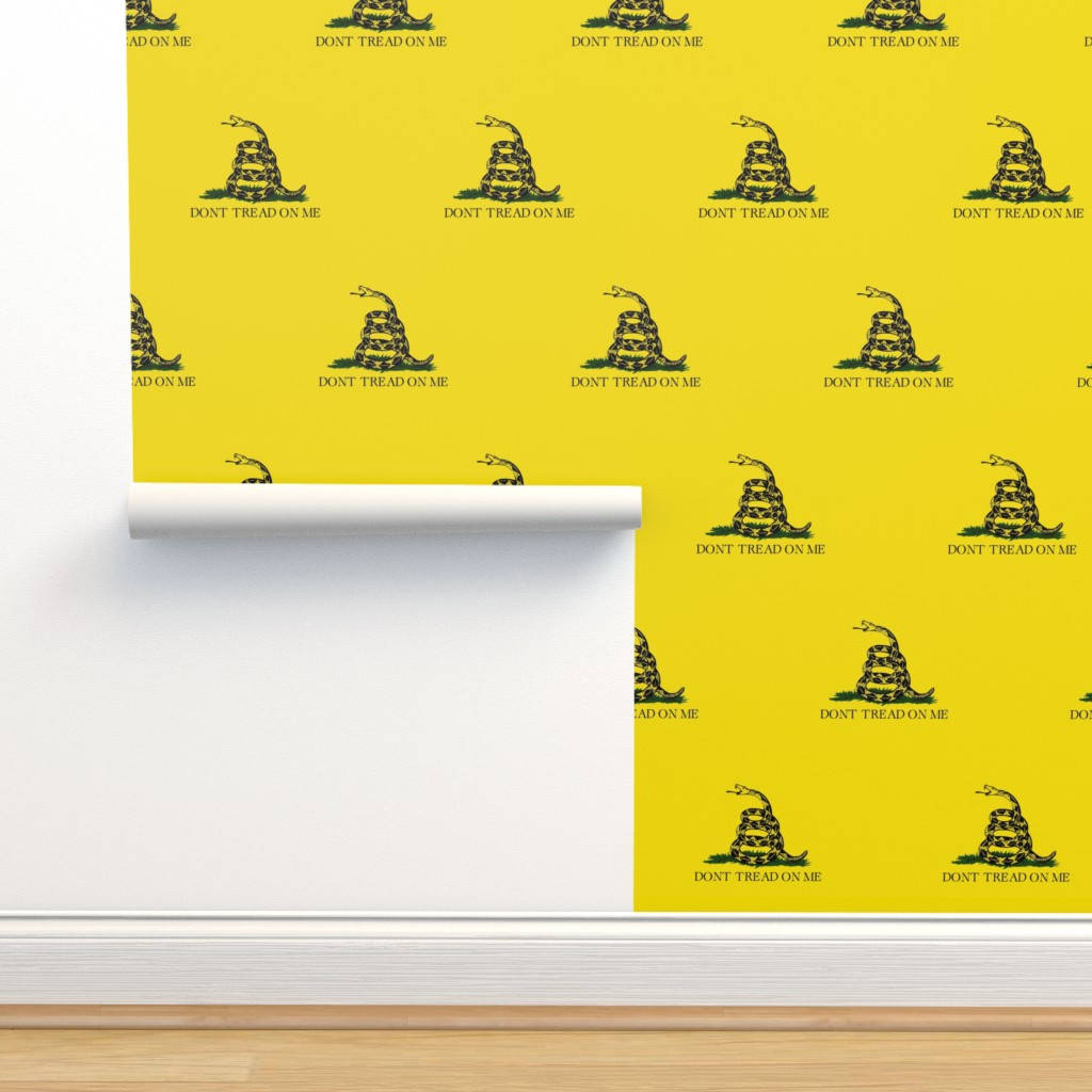 Gadsden Flag Wall Art Pattern Background