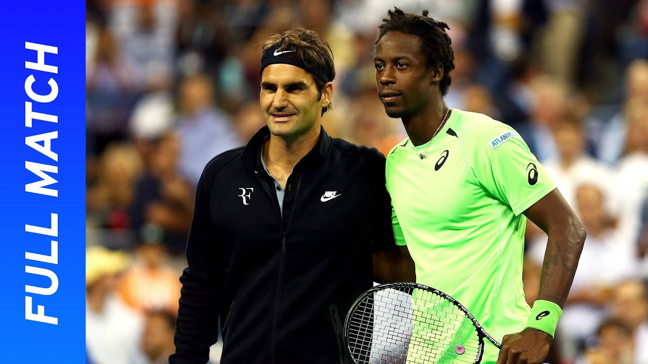 Gael Monfils And Roger Federer Background