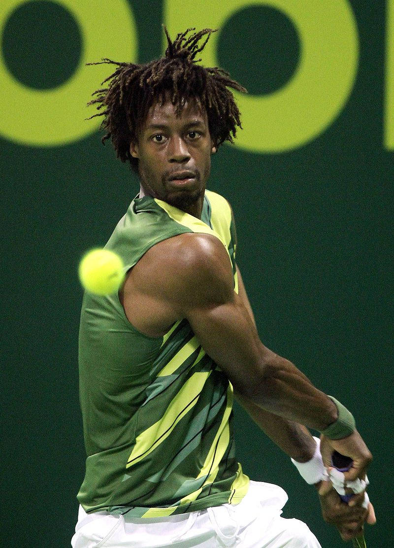 Gael Monfils Athletic Arms Background