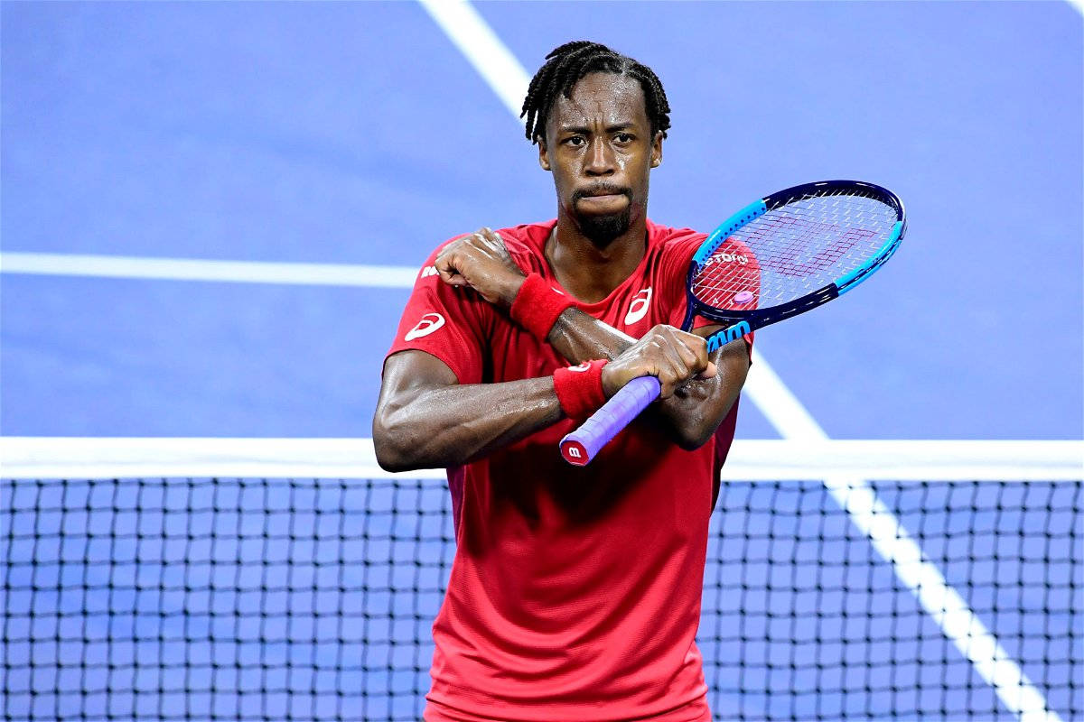 Gael Monfils In Red Background