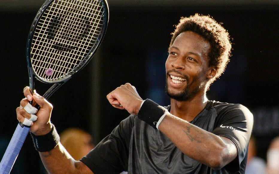 Gael Monfils Smiling Background