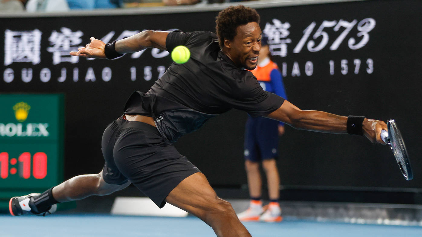 Gael Monfils Wearing Black Background