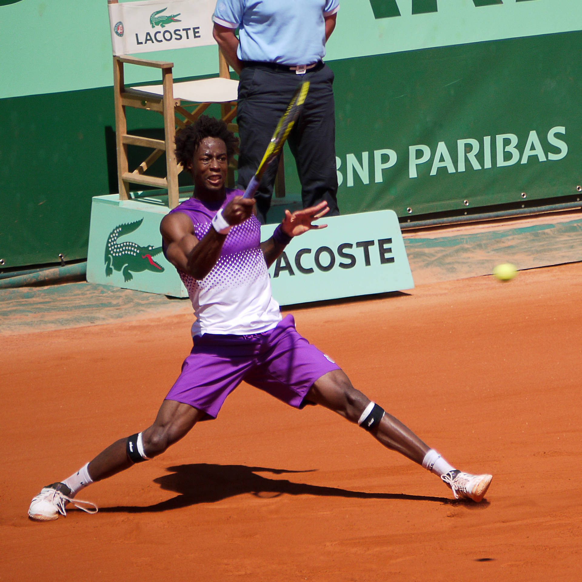 Gael Monfils Wearing Purple