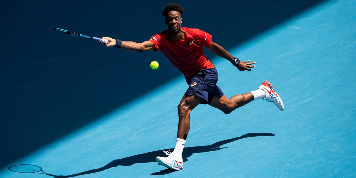 Gael Monfils With Shadows