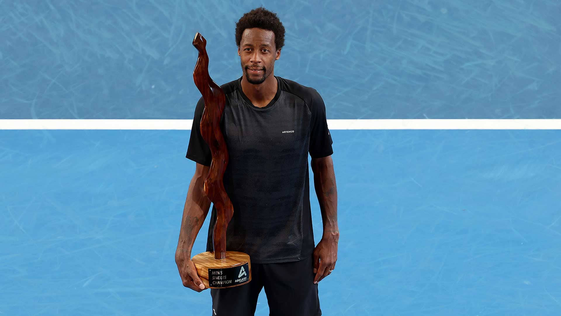 Gael Monfils With Trophy