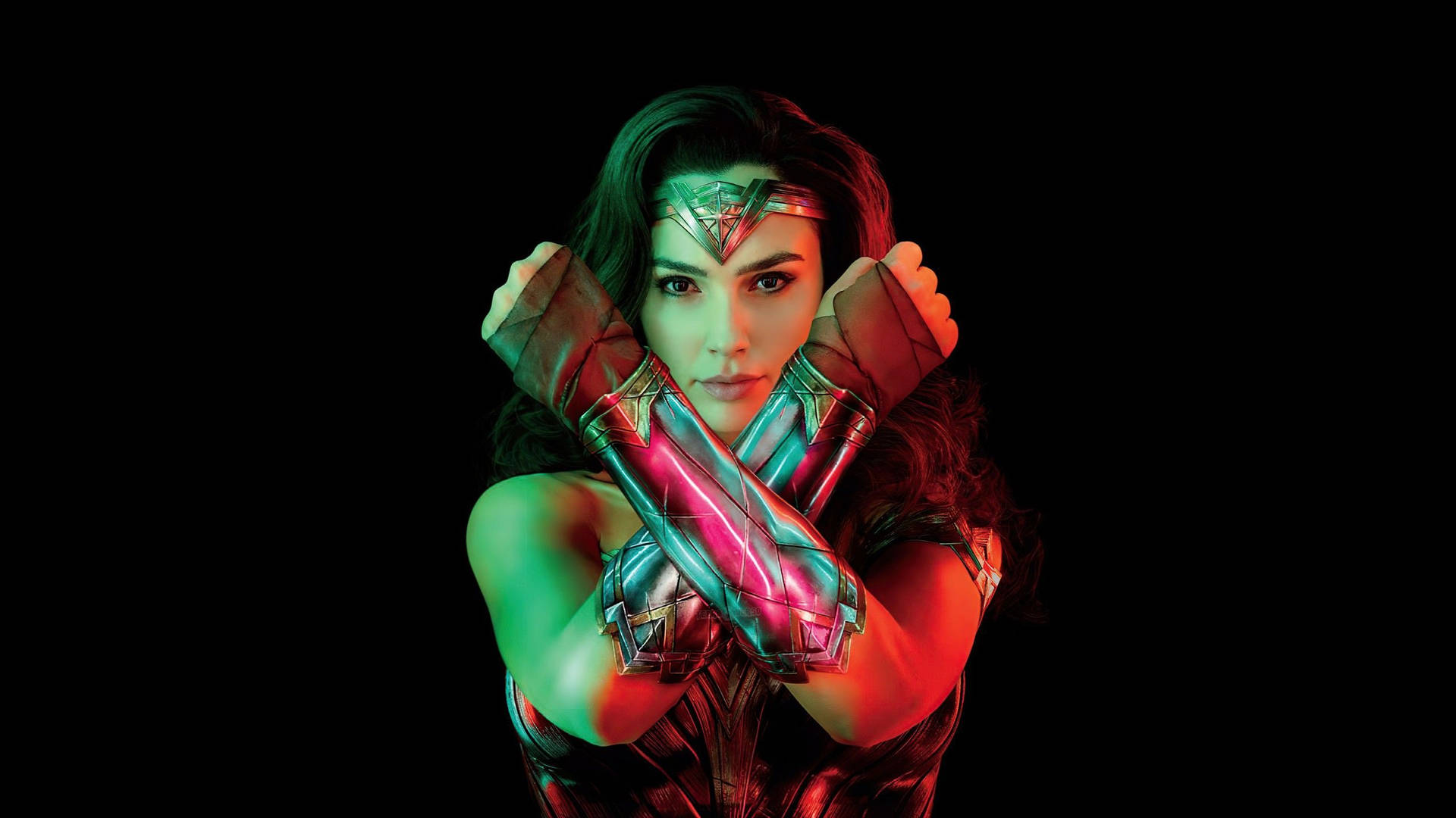 Gal Gadot Wonder Woman Pose Background