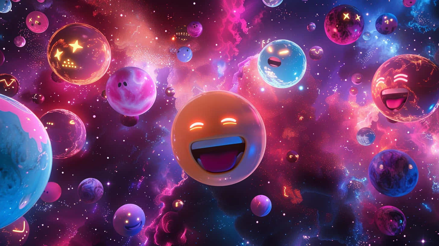 Galactic Emoji Adventure Background