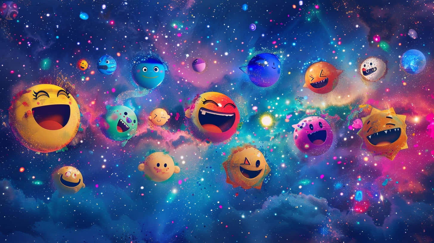 Galactic Emoji Adventure Background