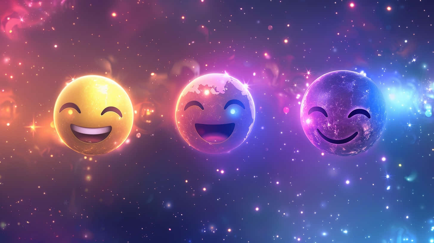Galactic Emoji Expressions Background