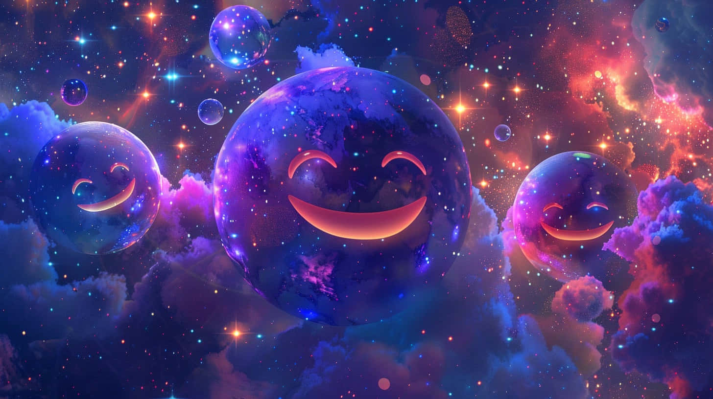 Galactic Emoji Wonderland Background
