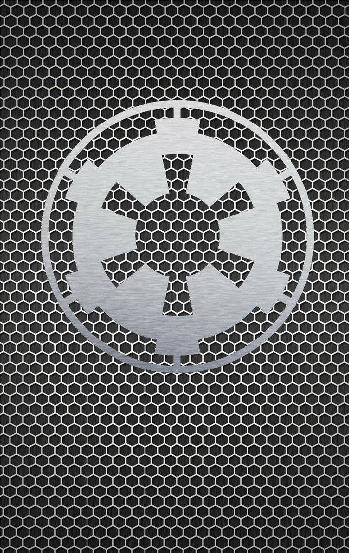 Galactic Empire Emblem In Star Wars Cell Phone Background