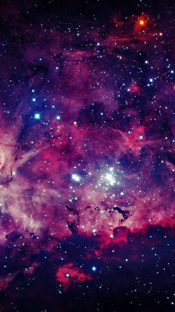 Galactic Purple Sky Galaxy Iphone Background