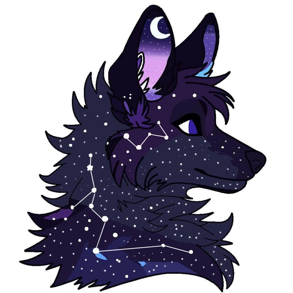 Galactic Wolf Portrait