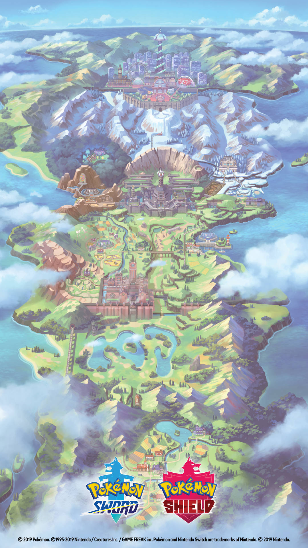 Galar Region Pokémon Sword And Shield Background