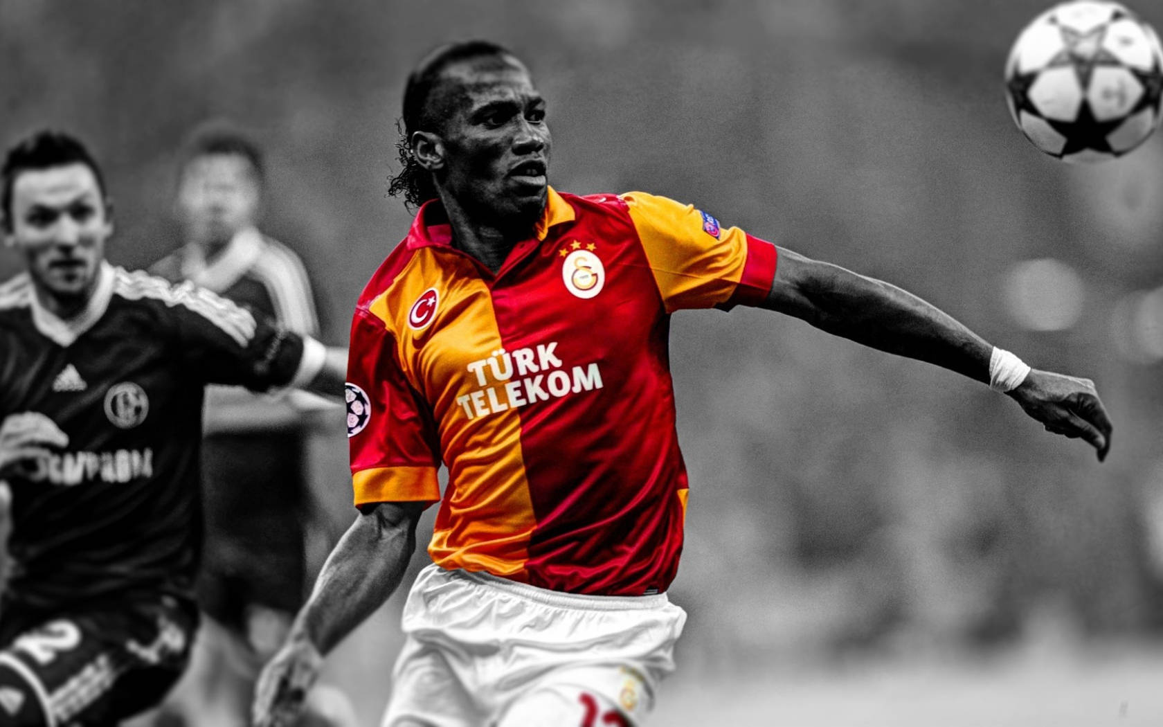 Galatasaray Drogba Serious Face Background