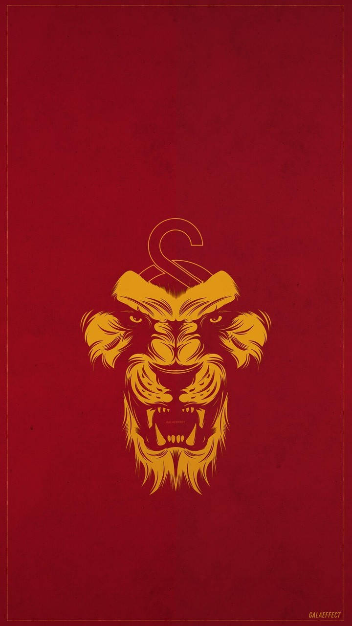 Galatasaray Yellow Lion Icon Background