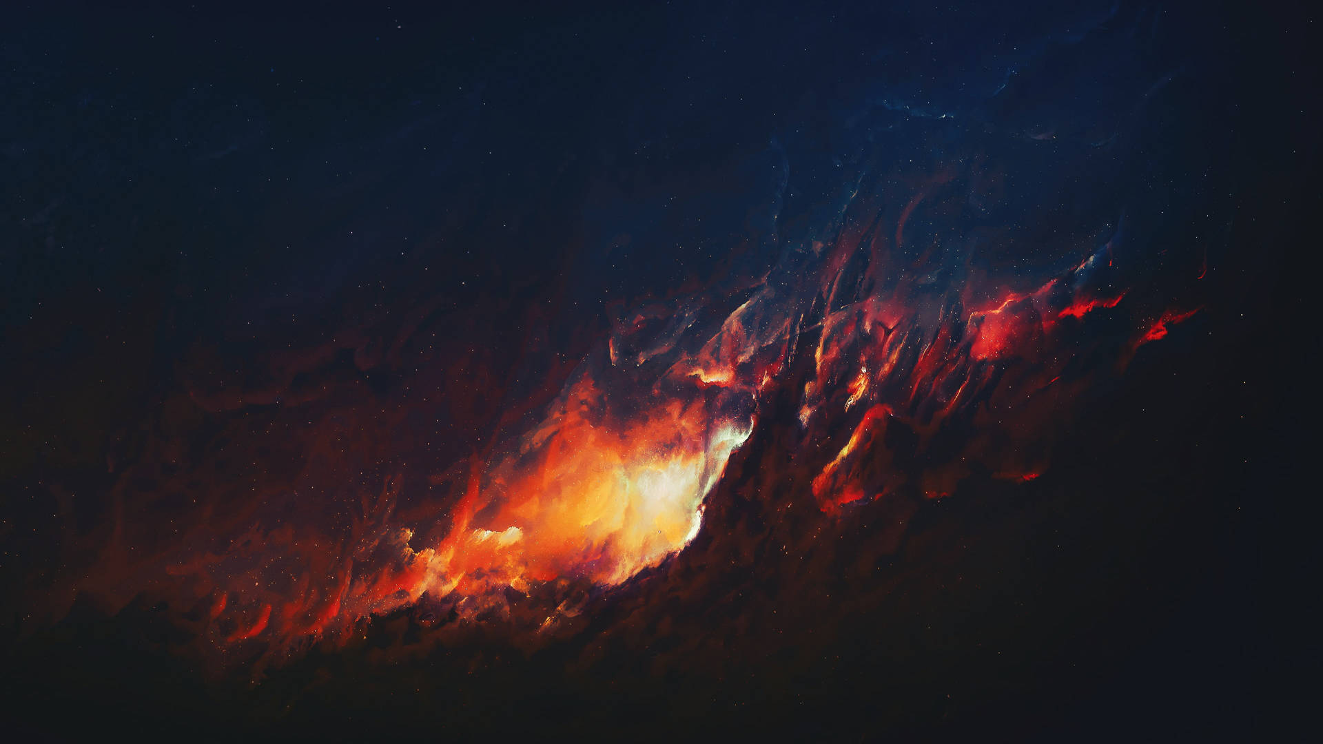 Galaxy 4k Fire Background