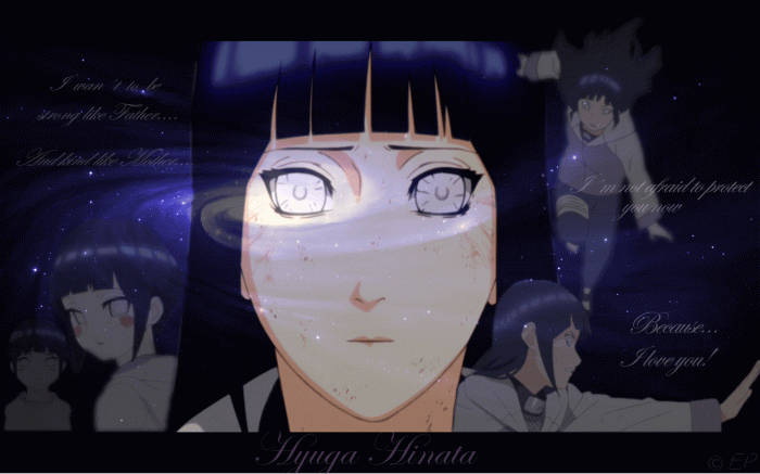 Galaxy Aesthetic Hinata From Naruto Background