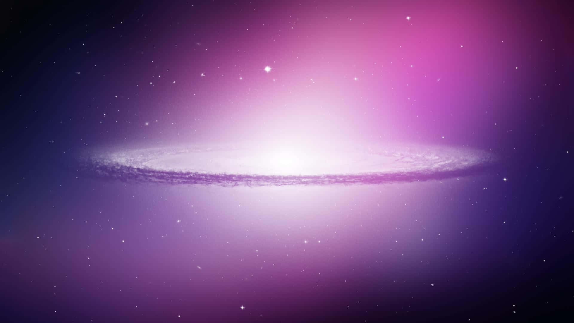 Galaxy Background With Stars And Purple