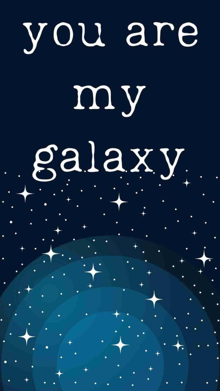 Galaxy Blue Aesthetic Quote