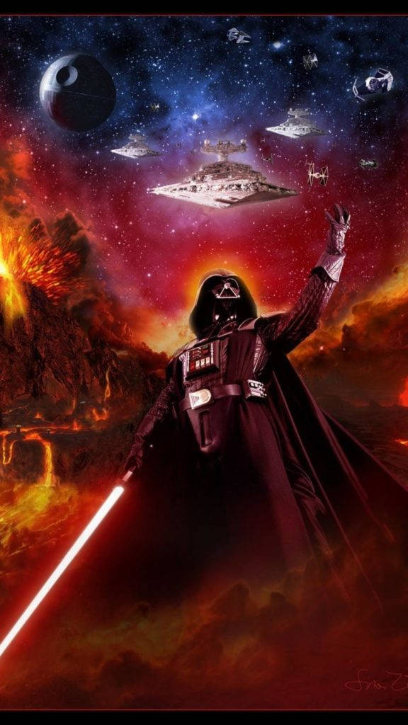 Galaxy Darth Vader Star Wars Iphone Background