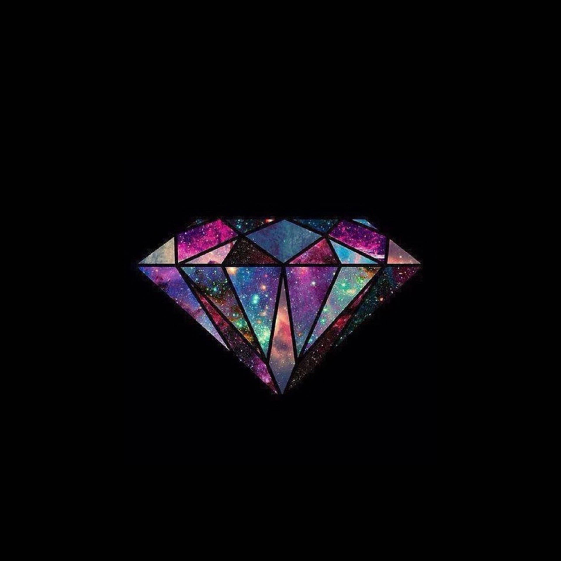 Galaxy Diamond Cute Dark Girly Background