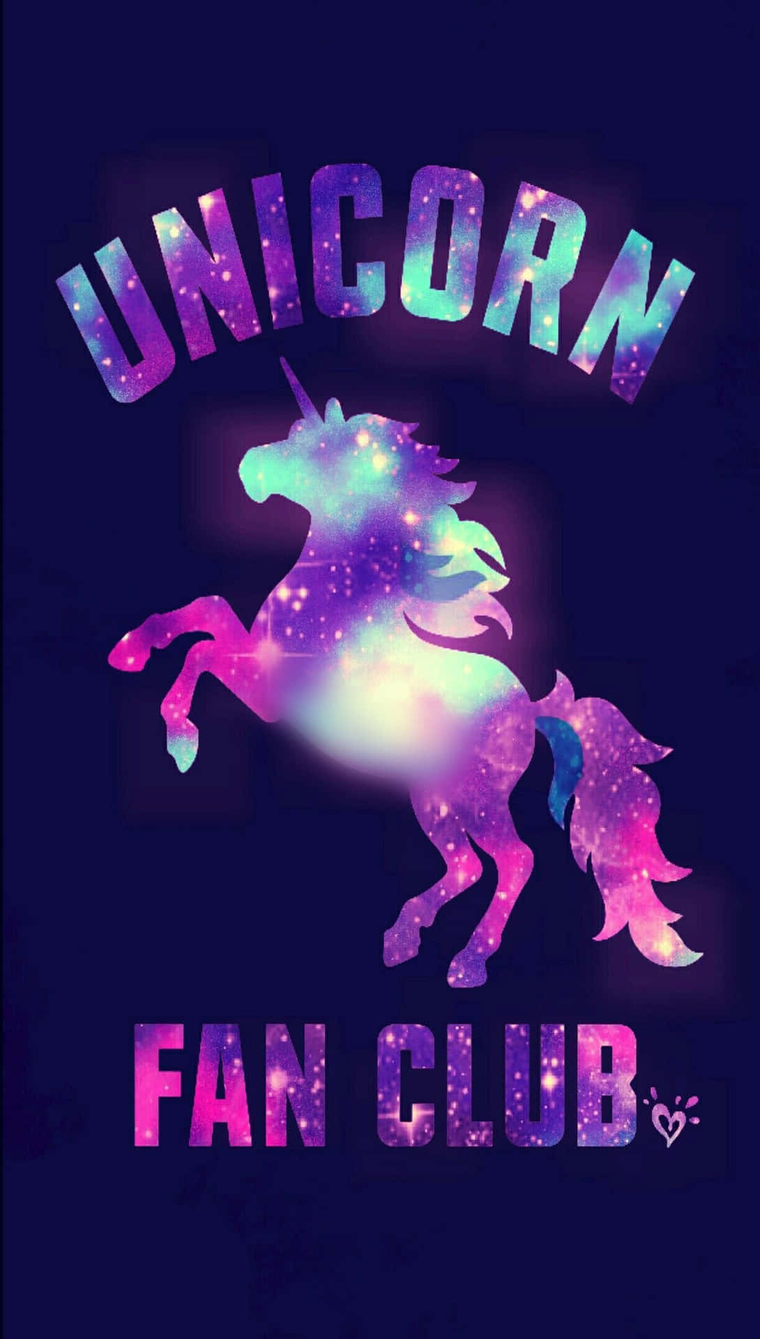 Galaxy Iphone Unicorn Fan Club Poster Background