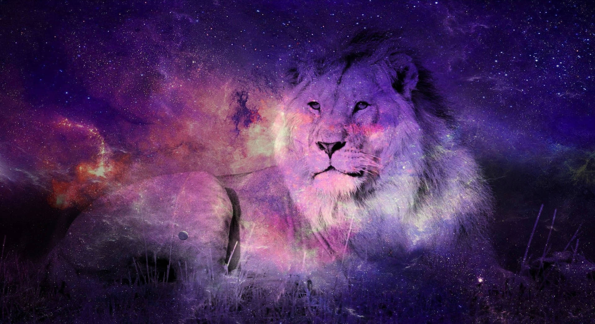 Galaxy Lion Overlay