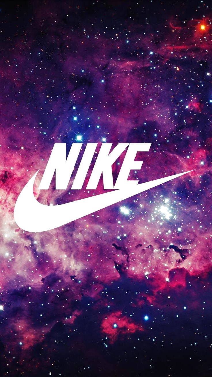 Galaxy Nike Swoosh Background