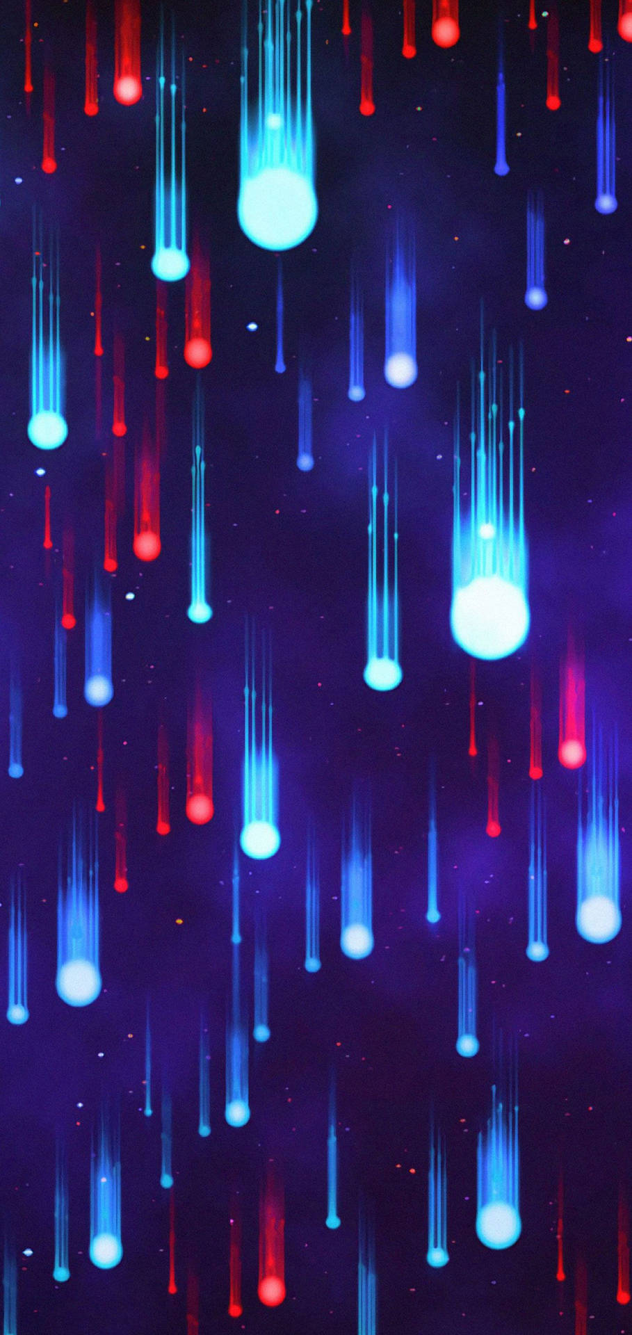 Galaxy S10 Falling Orbs Background