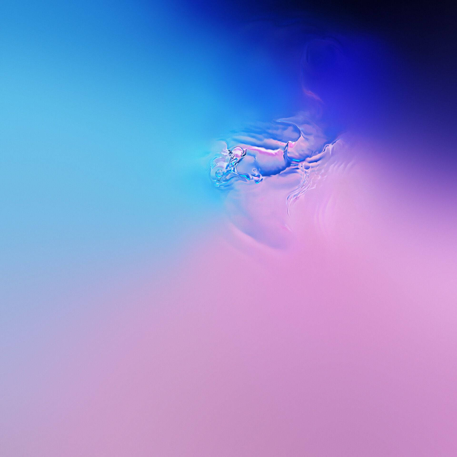 Galaxy S10 Pink And Blue Water Background