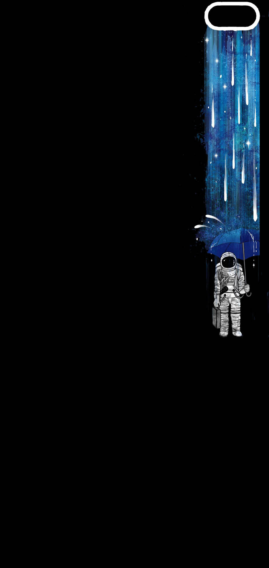 Galaxy S10 Plus Cartoon Astronaut Background