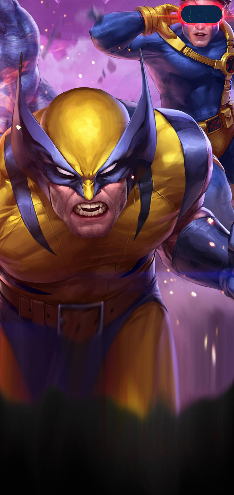 Galaxy S10 Plus Wolverine And Cyclops Background