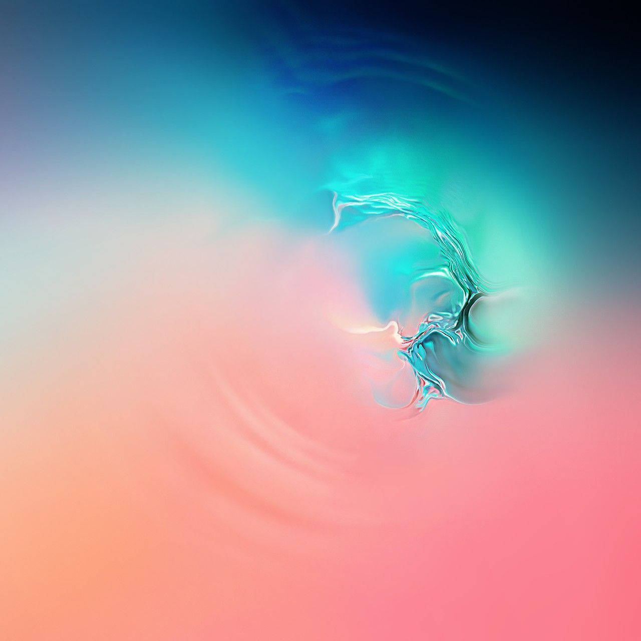 Galaxy S10 Swirled Pink Blue Background
