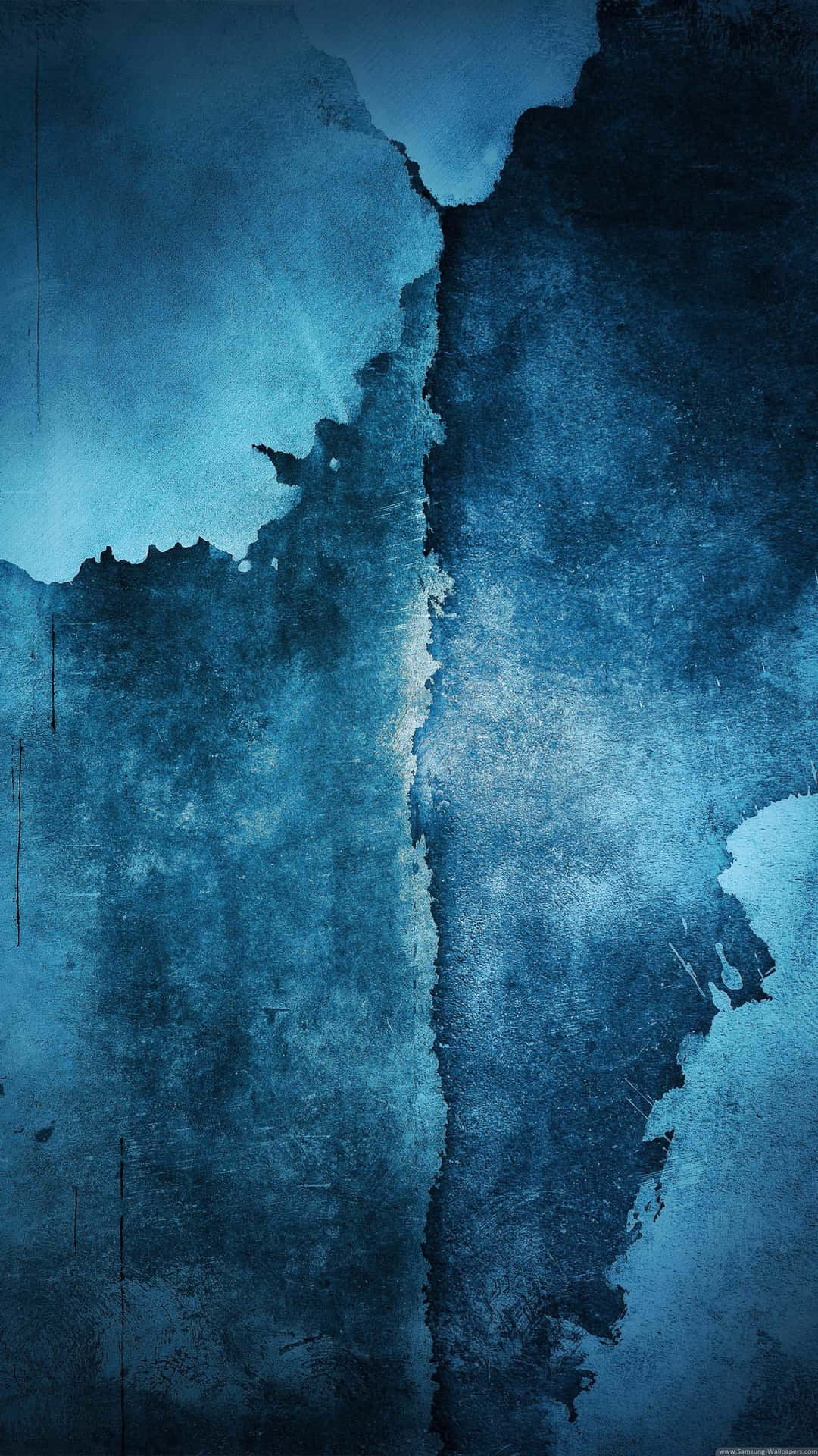Galaxy S5 Abstract Blue Paint Background