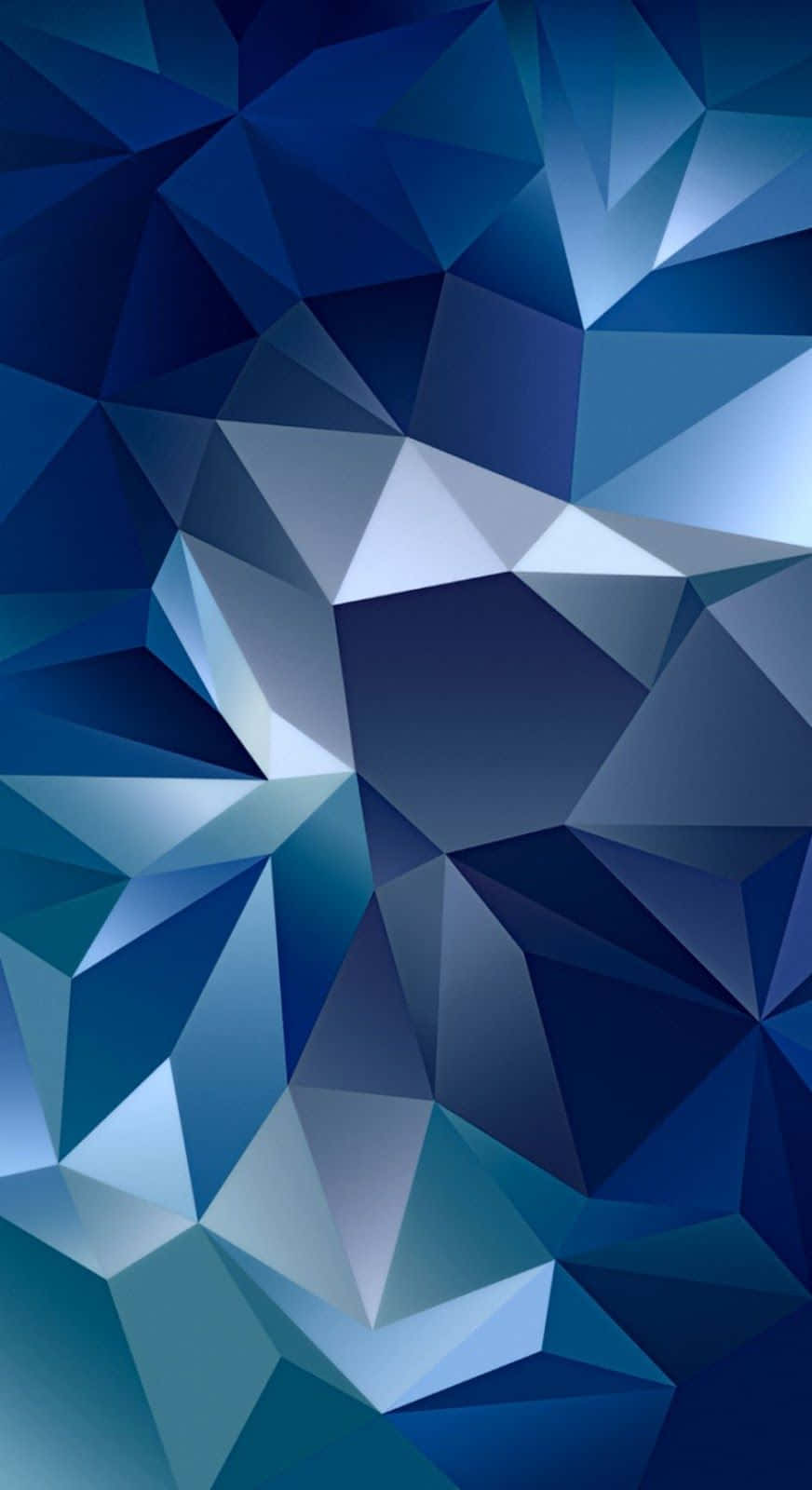 Galaxy S5 Blue Crystal Pattern Background