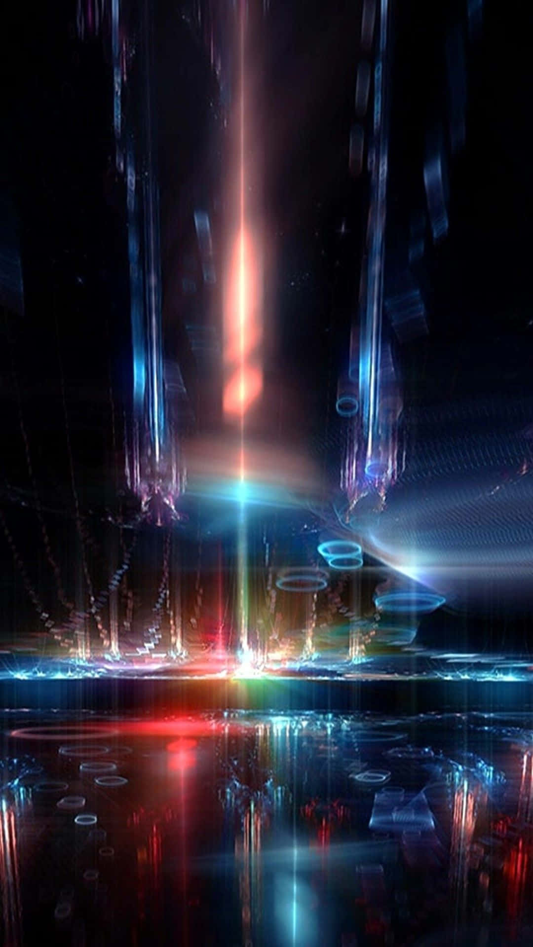 Galaxy S5 Space Ship Neon Lights