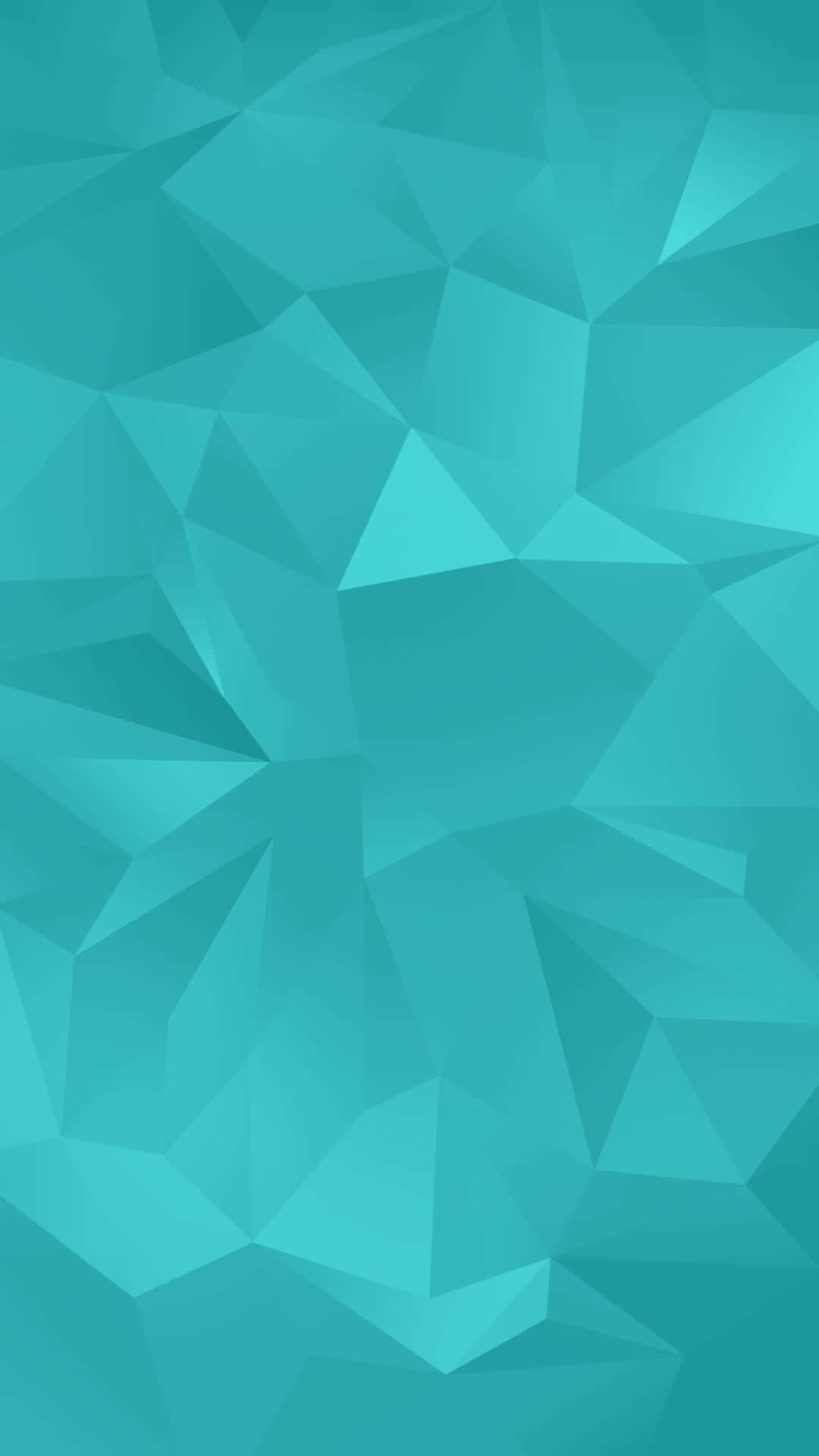 Galaxy S5 Turquoise Polygon Texture Background