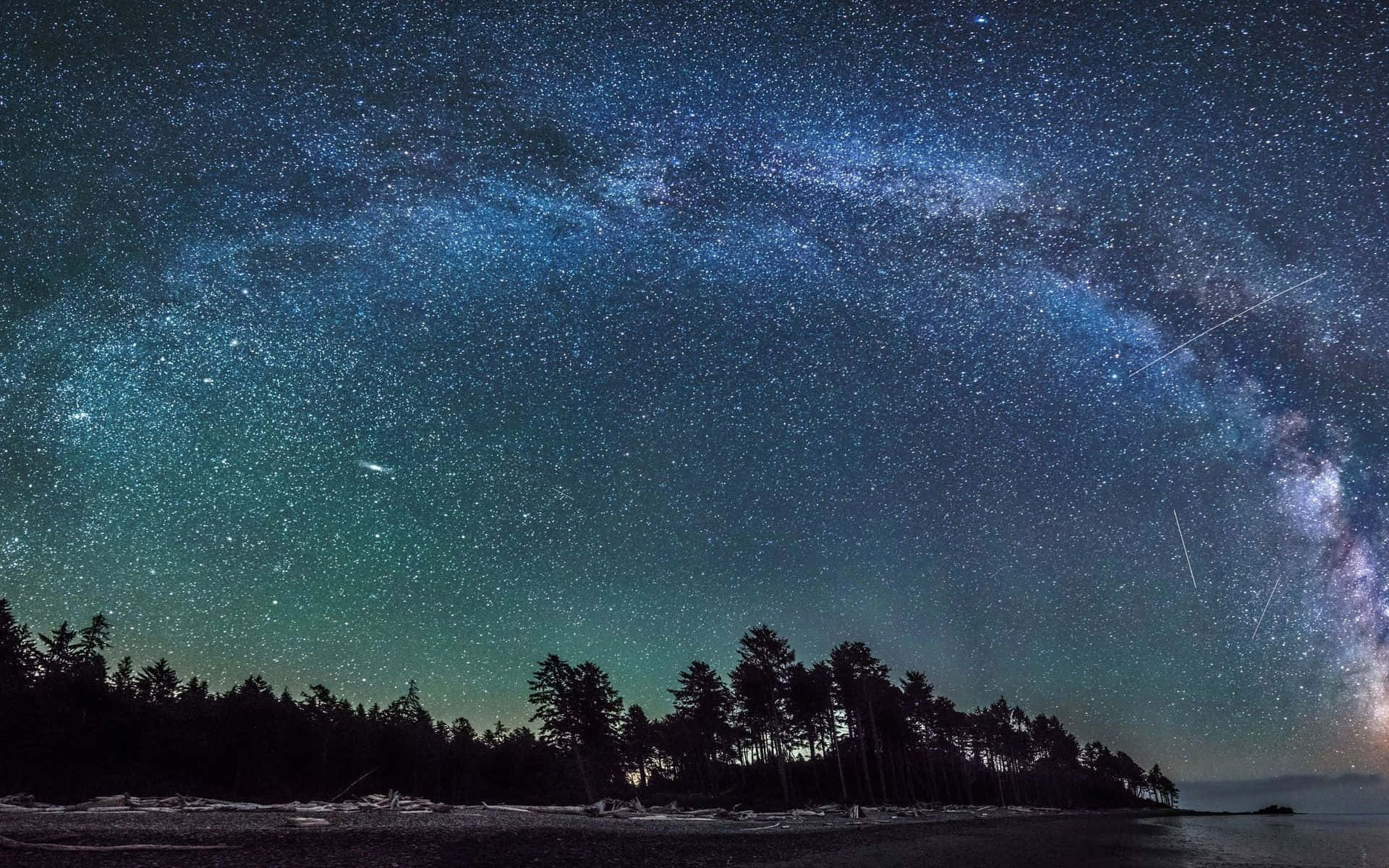 Galaxy Sky Circular Cloud Background