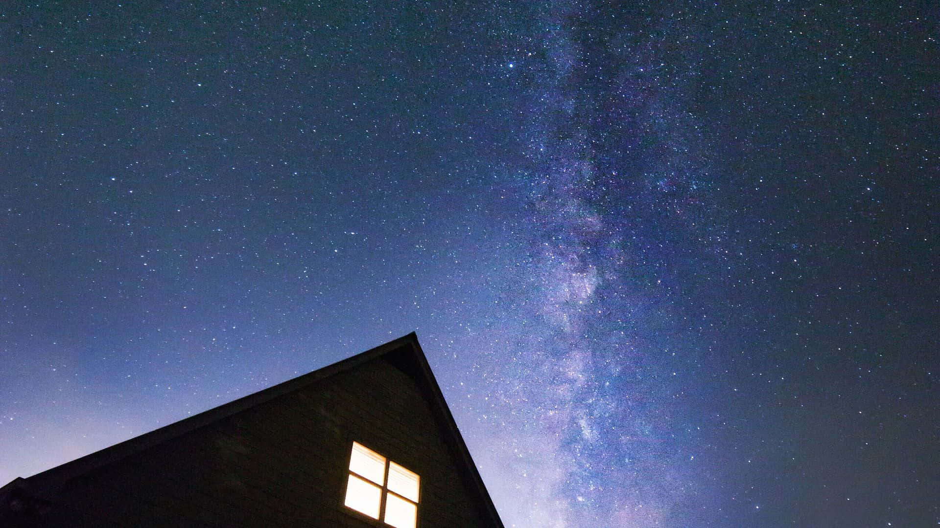 Galaxy Sky House Roof Background