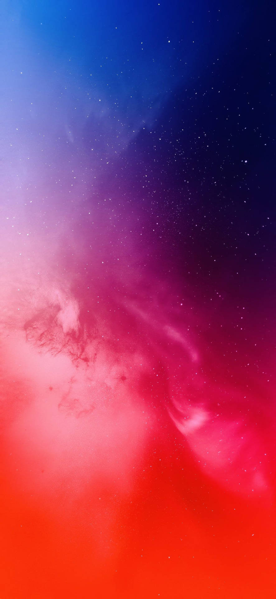 Galaxy Sky In Gradient Red Iphone Background