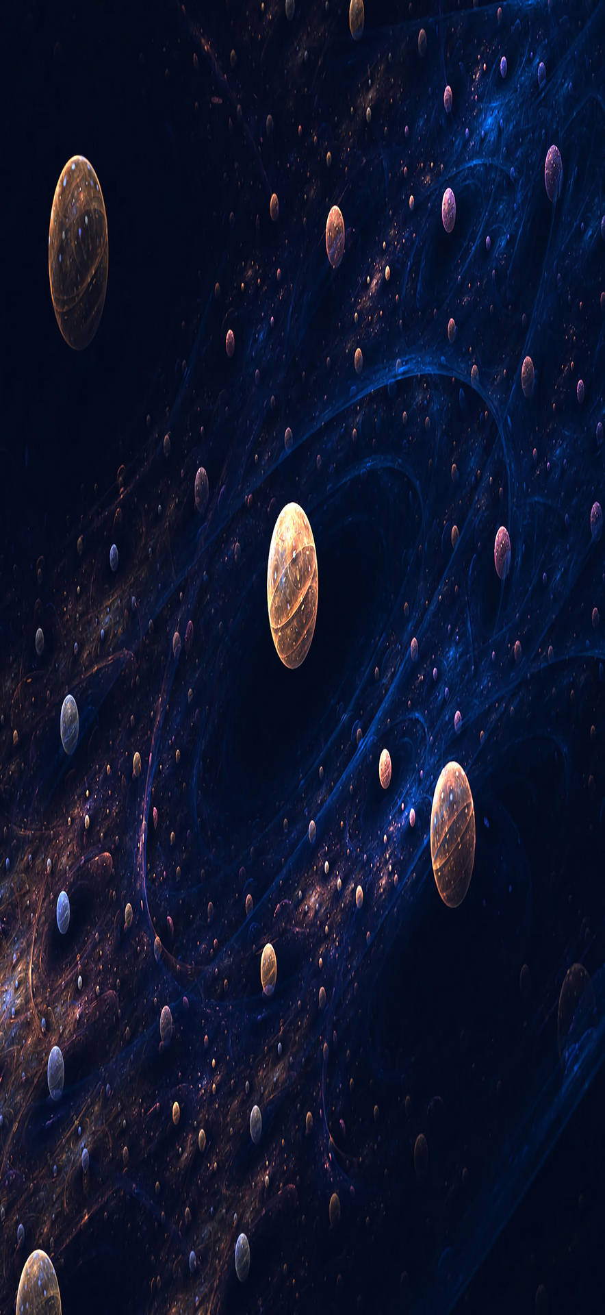 Galaxy Spheres Full Hd Phone Background