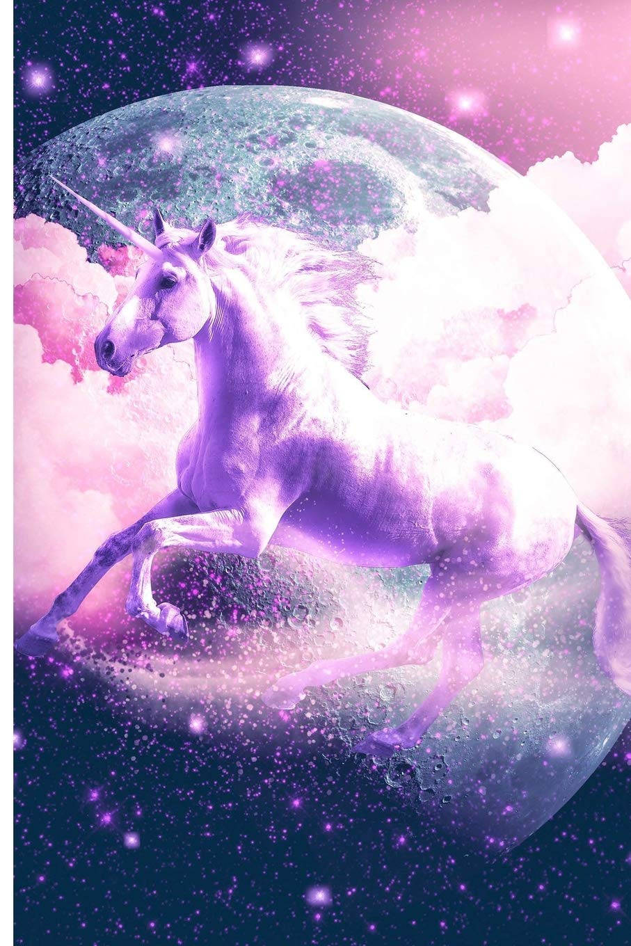 Galaxy Unicorn In Pink Skies